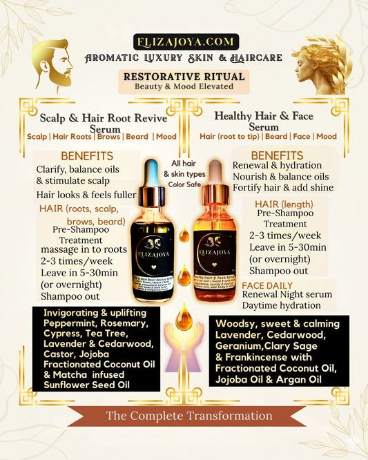 ElizaJoya Hair & Face Serum Duo Ritual